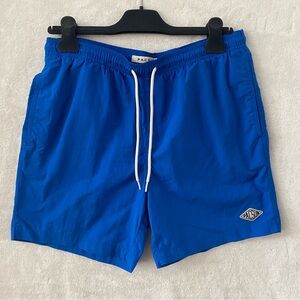 PacSun Blue Youth Swim Trunks with White Drawstring Size M